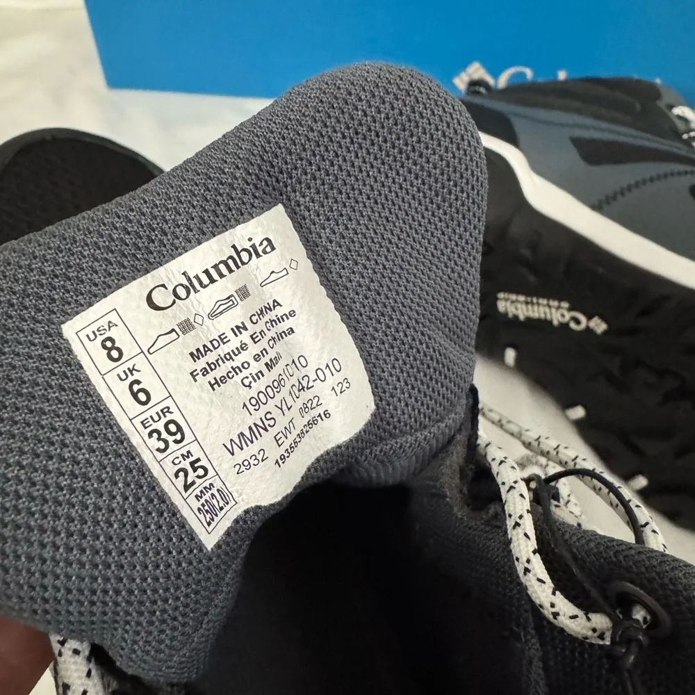Columbia Black and Gray Athletic Trail Shoes
